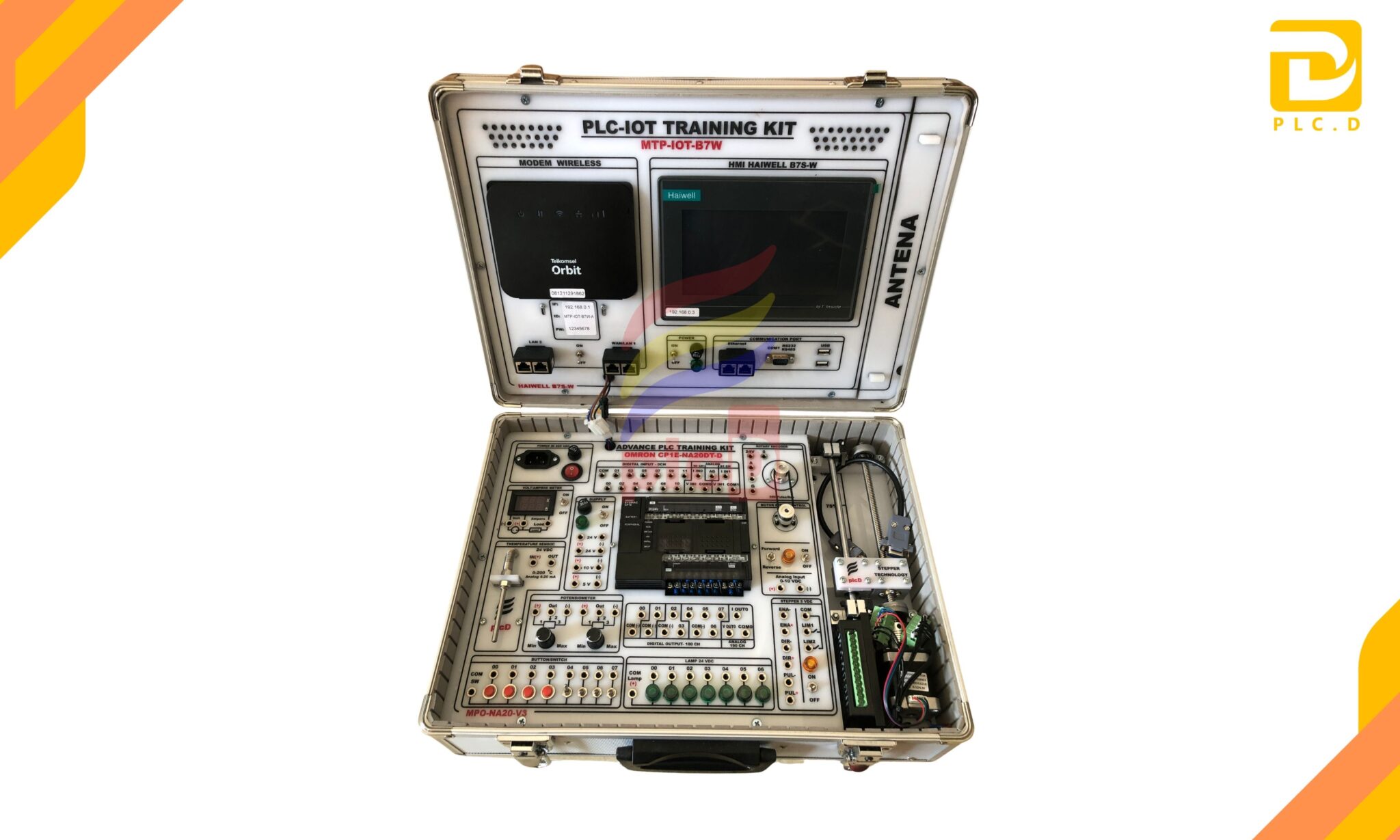 Step Motor Training System IoT PLC Omron HMI dan Stepper Motor - MINI INDUSTRIAL SYSTEM KONVEYEOR ...