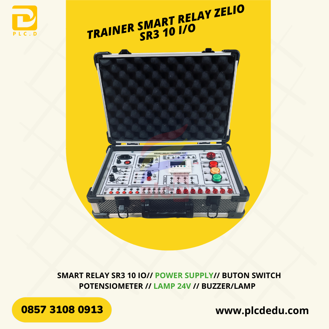 Trainer Smart Relay Zelio SR3 10 I/O - MINI INDUSTRIAL SYSTEM KONVEYEOR ...