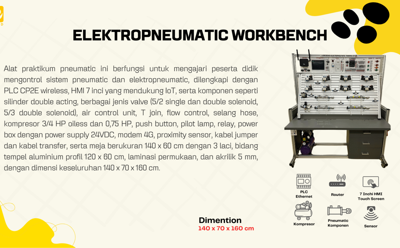 pneumatic workbench