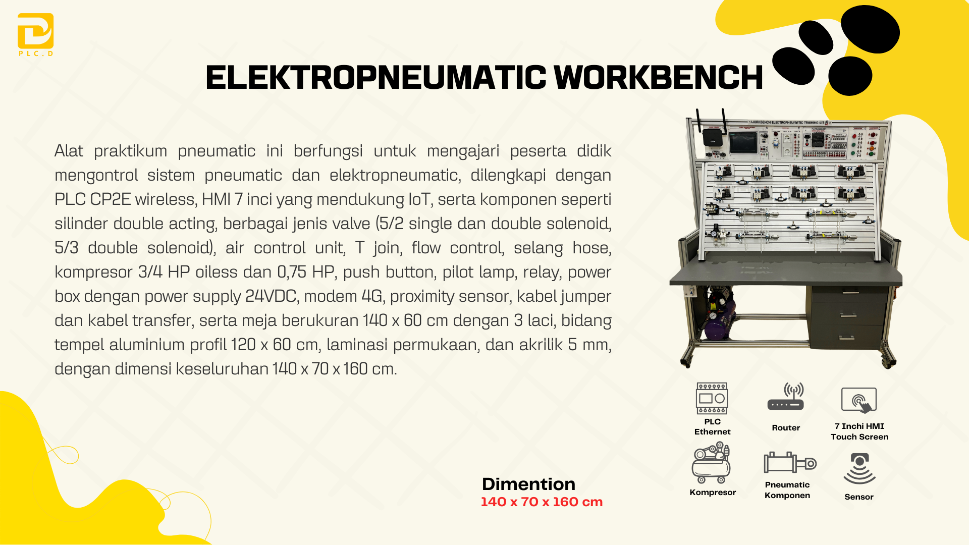 pneumatic workbench
