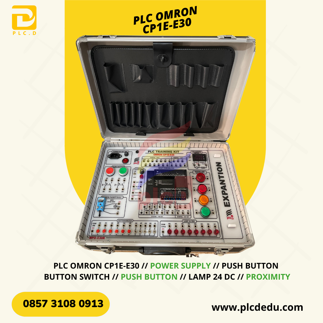 PLC Omron CP1E E30 - MINI INDUSTRIAL SYSTEM KONVEYEOR V 2.0